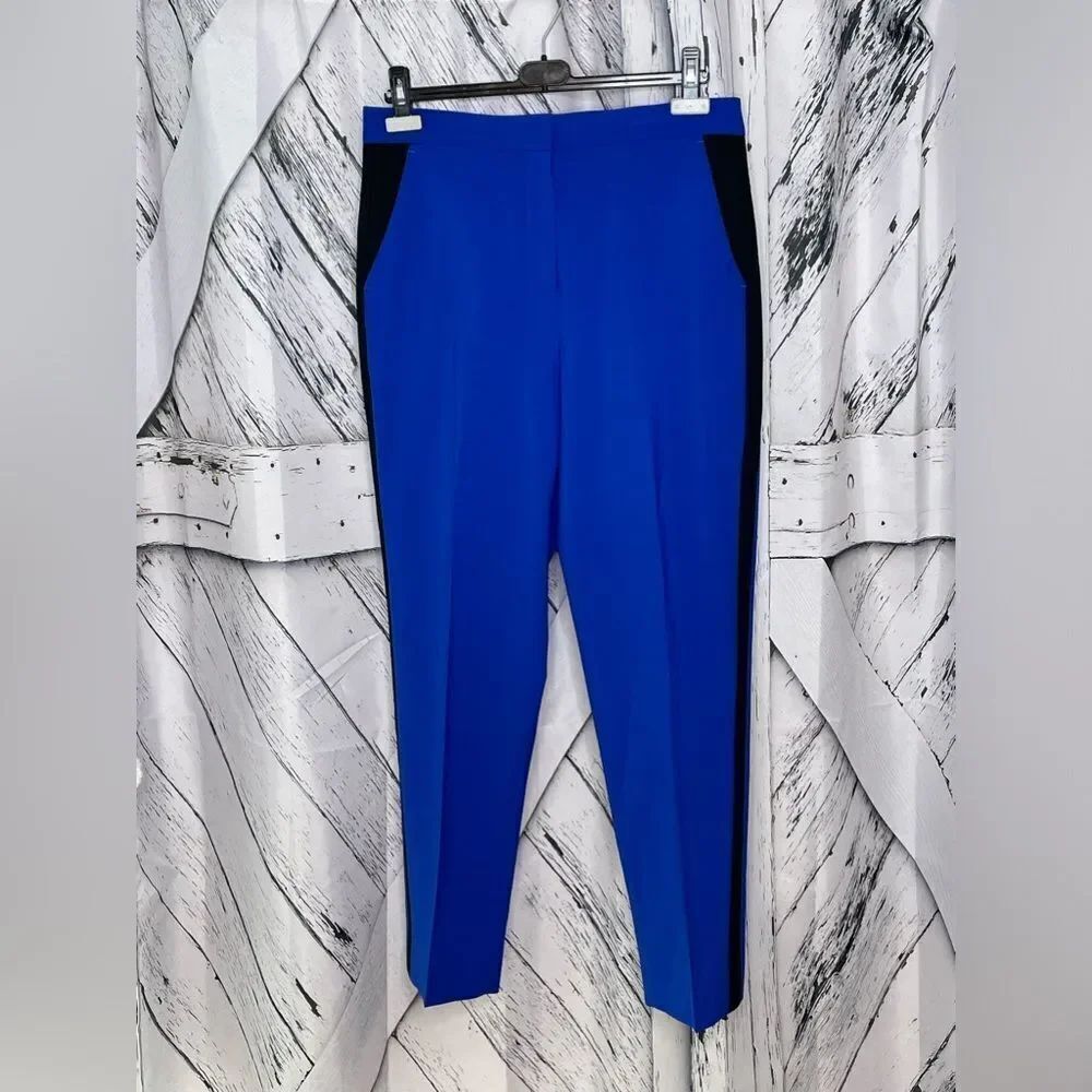 Rag & Bone Wool Blend Trousers Pants Blue/Black 10